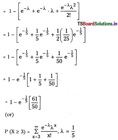 TS Inter 2nd Year Maths 2A Solutions Chapter 10 Random Variables and Probability Distributions Ex 10(b) 6