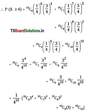 TS Inter 2nd Year Maths 2A Solutions Chapter 10 Random Variables and Probability Distributions Ex 10(b) 9