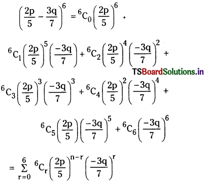 TS Inter 2nd Year Maths 2A Solutions Chapter 6 Binomial Theorem Ex 6(a) 1