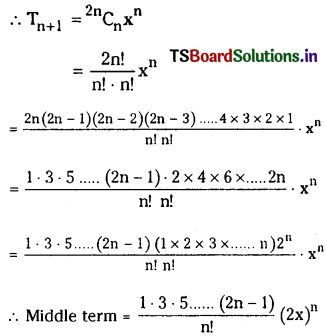 TS Inter 2nd Year Maths 2A Solutions Chapter 6 Binomial Theorem Ex 6(a) 13