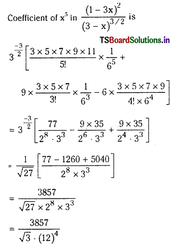 TS Inter 2nd Year Maths 2A Solutions Chapter 6 Binomial Theorem Ex 6(b) 12