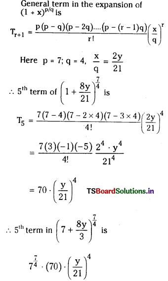TS Inter 2nd Year Maths 2A Solutions Chapter 6 Binomial Theorem Ex 6(b) 2