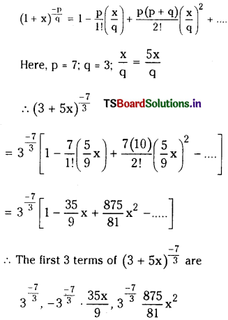 TS Inter 2nd Year Maths 2A Solutions Chapter 6 Binomial Theorem Ex 6(b) 3