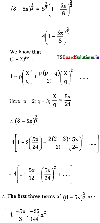 TS Inter 2nd Year Maths 2A Solutions Chapter 6 Binomial Theorem Ex 6(b) 4