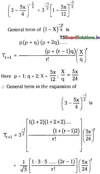 TS Inter 2nd Year Maths 2A Solutions Chapter 6 Binomial Theorem Ex 6(b) 9