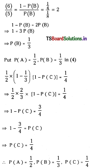 TS Inter 2nd Year Maths 2A Solutions Chapter 9 Probability Ex 9(c) 2