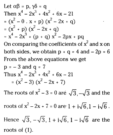 TS Inter 2nd Year Maths 2A Theory of Equations Important Questions 17