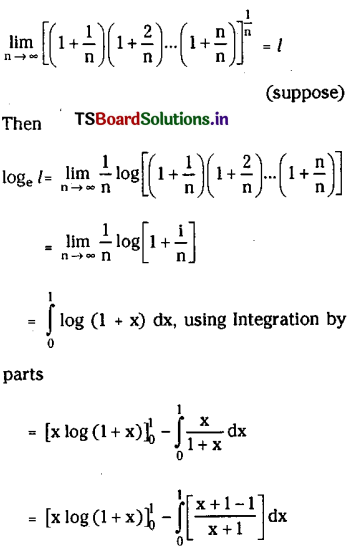 TS Inter 2nd Year Maths 2B Definite Integrals Important Questions 20