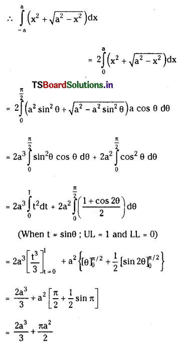 TS Inter 2nd Year Maths 2B Definite Integrals Important Questions 48
