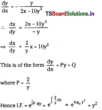 TS Inter 2nd Year Maths 2B Differential Equations Important Questions17