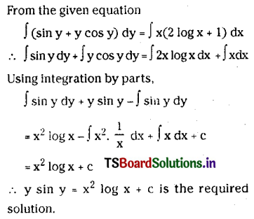 TS Inter 2nd Year Maths 2B Differential Equations Important Questions25
