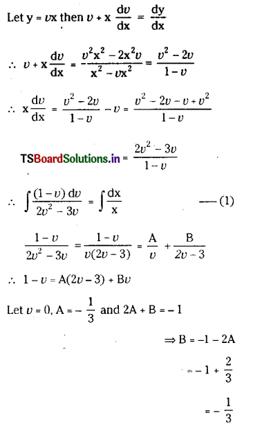 TS Inter 2nd Year Maths 2B Differential Equations Important Questions38