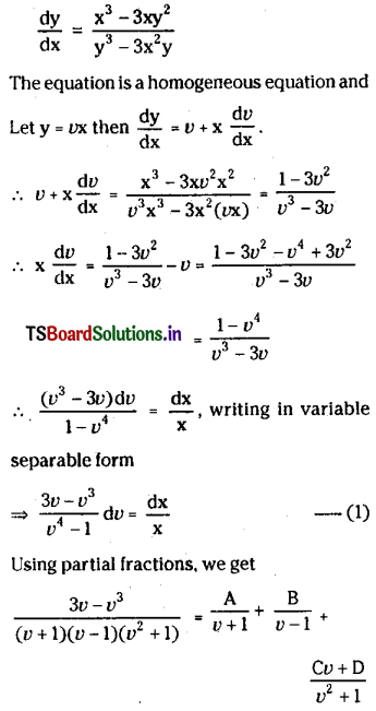 TS Inter 2nd Year Maths 2B Differential Equations Important Questions46