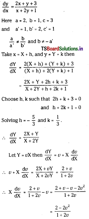 TS Inter 2nd Year Maths 2B Differential Equations Important Questions60