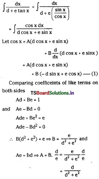 TS Inter 2nd Year Maths 2B Integration Important Questions 55