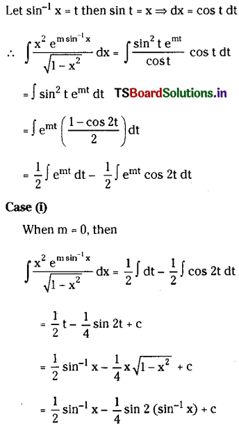 TS Inter 2nd Year Maths 2B Integration Important Questions 67