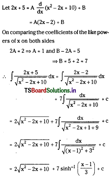 TS Inter 2nd Year Maths 2B Integration Important Questions 76
