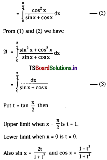 TS Inter 2nd Year Maths 2B Solutions Chapter 7 Definite Integrals Ex 7(b) III Q13.1