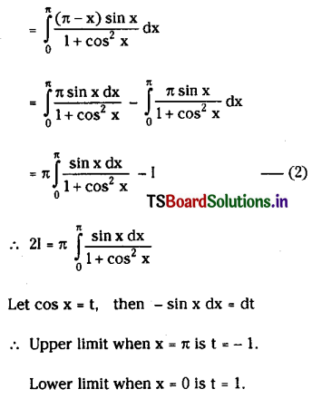 TS Inter 2nd Year Maths 2B Solutions Chapter 7 Definite Integrals Ex 7(b) III Q19.1
