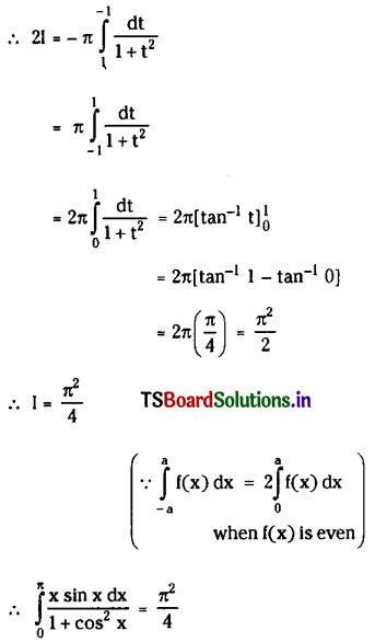 TS Inter 2nd Year Maths 2B Solutions Chapter 7 Definite Integrals Ex 7(b) III Q19.2