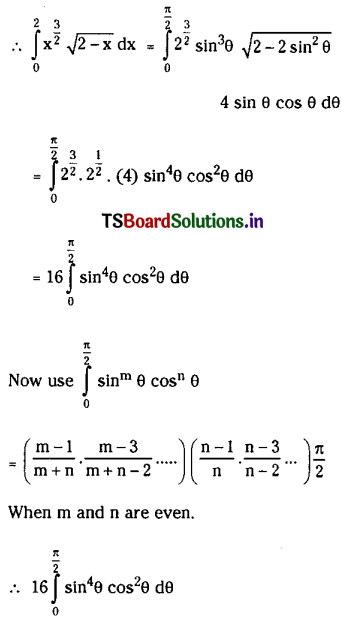 TS Inter 2nd Year Maths 2B Solutions Chapter 7 Definite Integrals Ex 7(c) I Q10