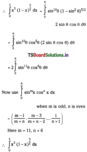 TS Inter 2nd Year Maths 2B Solutions Chapter 7 Definite Integrals Ex 7(c) II Q1