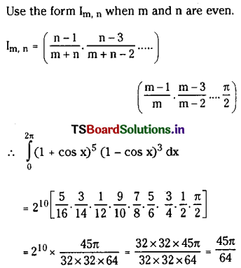 TS Inter 2nd Year Maths 2B Solutions Chapter 7 Definite Integrals Ex 7(c) III Q5.2