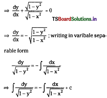 TS Inter 2nd Year Maths 2B Solutions Chapter 8 Differential Equations Ex 8(b) 1
