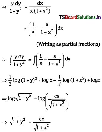 TS Inter 2nd Year Maths 2B Solutions Chapter 8 Differential Equations Ex 8(b) 4