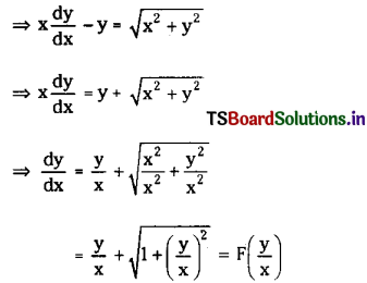 TS Inter 2nd Year Maths 2B Solutions Chapter 8 Differential Equations Ex 8(c) 1