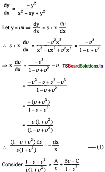 TS Inter 2nd Year Maths 2B Solutions Chapter 8 Differential Equations Ex 8(c) 14