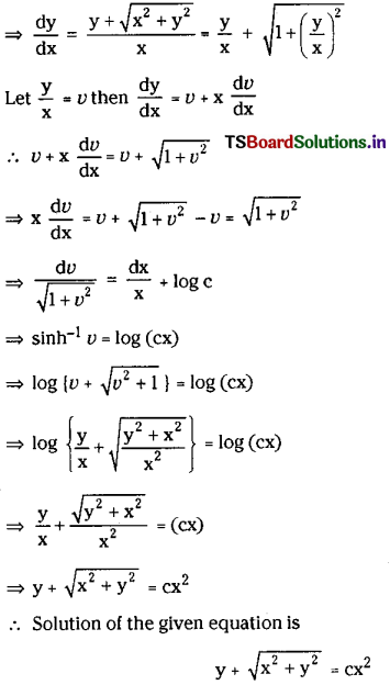 TS Inter 2nd Year Maths 2B Solutions Chapter 8 Differential Equations Ex 8(c) 19