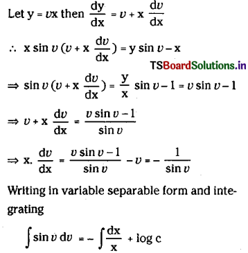 TS Inter 2nd Year Maths 2B Solutions Chapter 8 Differential Equations Ex 8(c) 24