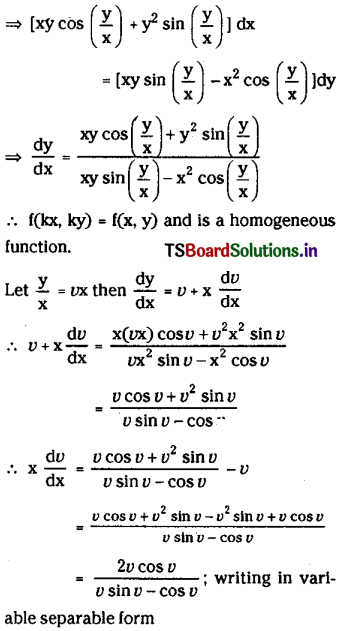 TS Inter 2nd Year Maths 2B Solutions Chapter 8 Differential Equations Ex 8(c) 27
