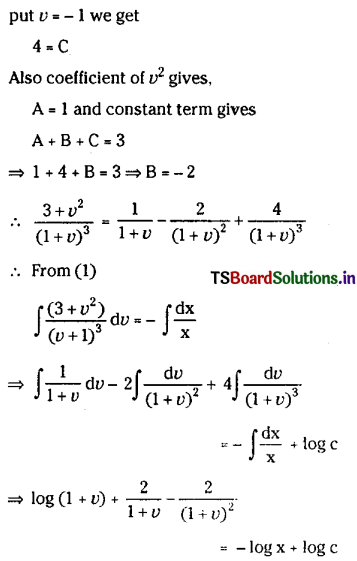TS Inter 2nd Year Maths 2B Solutions Chapter 8 Differential Equations Ex 8(c) 7