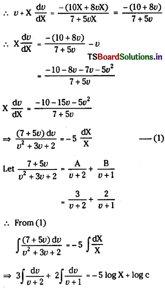 TS Inter 2nd Year Maths 2B Solutions Chapter 8 Differential Equations Ex 8(d) 13