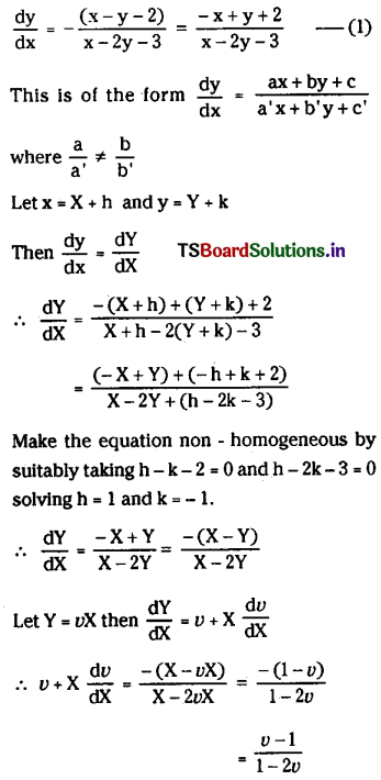 TS Inter 2nd Year Maths 2B Solutions Chapter 8 Differential Equations Ex 8(d) 14