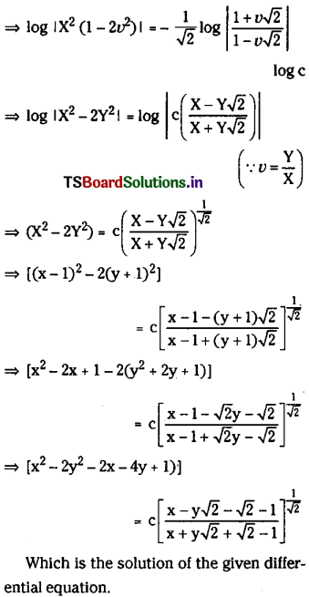 TS Inter 2nd Year Maths 2B Solutions Chapter 8 Differential Equations Ex 8(d) 16