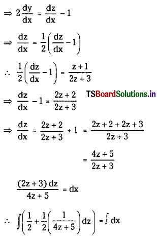 TS Inter 2nd Year Maths 2B Solutions Chapter 8 Differential Equations Ex 8(d) 4