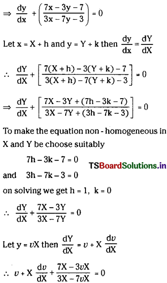 TS Inter 2nd Year Maths 2B Solutions Chapter 8 Differential Equations Ex 8(d) 6