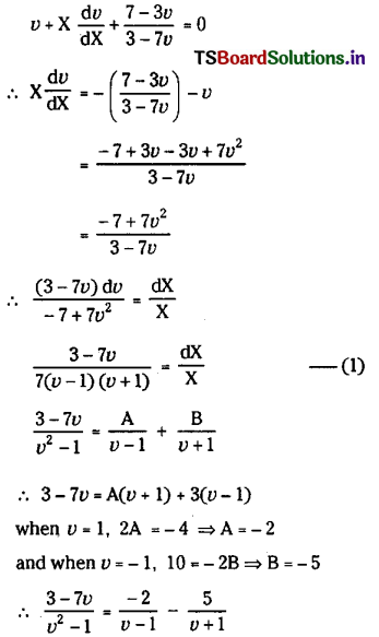 TS Inter 2nd Year Maths 2B Solutions Chapter 8 Differential Equations Ex 8(d) 7