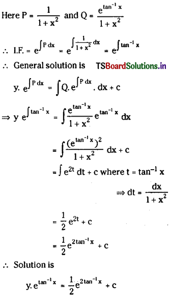 TS Inter 2nd Year Maths 2B Solutions Chapter 8 Differential Equations Ex 8(e) 2
