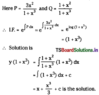 TS Inter 2nd Year Maths 2B Solutions Chapter 8 Differential Equations Ex 8(e) 3