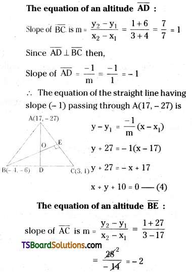 TS Inter First Year Maths 1B Straight Lines Important Questions Long Answer Type Q9.2