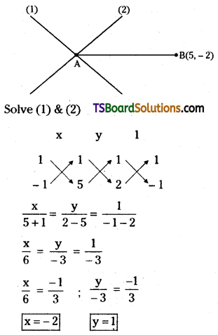 TS Inter First Year Maths 1B Straight Lines Important Questions Long Answer Type Some more Q20