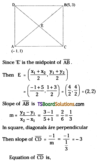TS Inter First Year Maths 1B Straight Lines Important Questions Long Answer Type Some more Q34