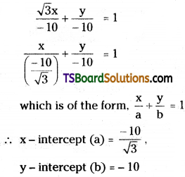 TS Inter First Year Maths 1B Straight Lines Important Questions Very Short Answer Type Q18