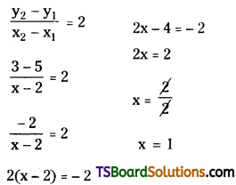 TS Inter First Year Maths 1B Straight Lines Important Questions Very Short Answer Type Q2