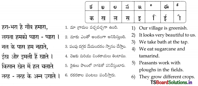 TS 6th Class Hindi Guide 2nd Lesson हमारा गाँव 2