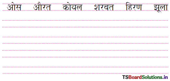 TS 6th Class Hindi Guide 6th Lesson चिड़ियाघर 10